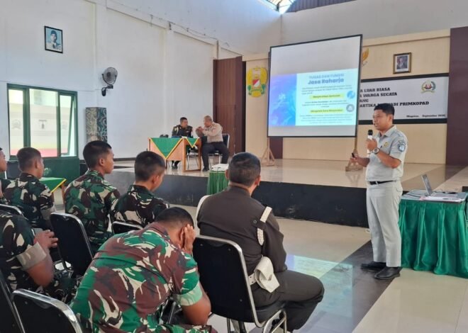 Jasa Raharja Dan Satlantas Polres Magetan Perkuat Edukasi Keselamatan Berlalu Lintas bagi Anggota TNI