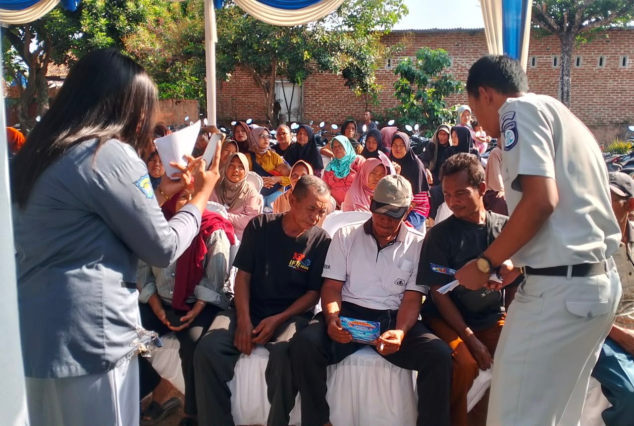 Jasa Raharja Kotabumi Sosialisasikan Program Keringanan Pajak dalam Penyaluran Bantuan Pangan di Abung Selatan