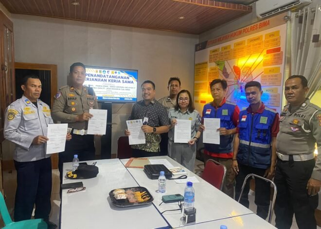 Sinergi Keselamatan Lalu Lintas, Jasa Raharja Bima Tandatangani MoU
