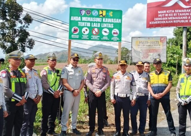 Jasa Raharja NTB Perkuat Edukasi Keselamatan melalui Pemasangan Spanduk di Lombok Barat