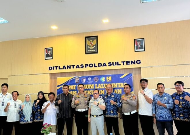 Jasa Raharja Kantor Wilayah Sulawesi Tengah Dorong Sinergi Lintas Sektoral melalui Rapat FLLAJ