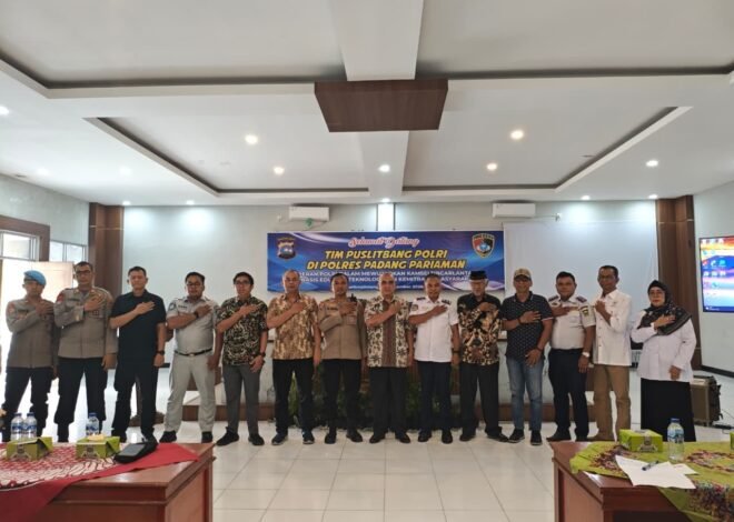 Jasa Raharja Sumbar Dukung Penelitian Puslitbang Polri tentang Kamseltibcar Lantas di Padang Pariaman