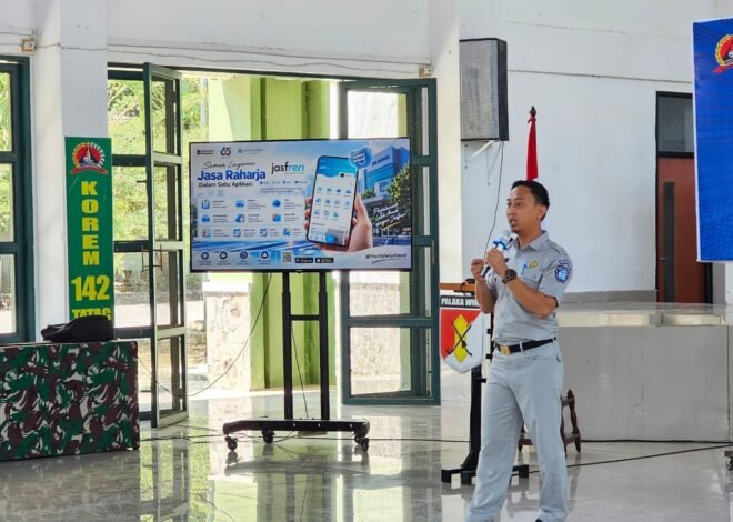 Jasa Raharja Mamuju Perkuat Edukasi Keselamatan Berkendara dan PPGD bagi Prajurit Korem 142/Tatag