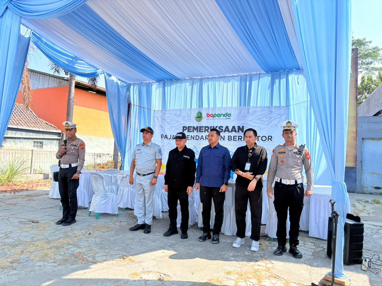Jasa Raharja Kanwil Utama Jawa Barat Dukung Operasi Gabungan Pajak Kendaraan Bermotor di Cimalaka Kabupaten Sumedang