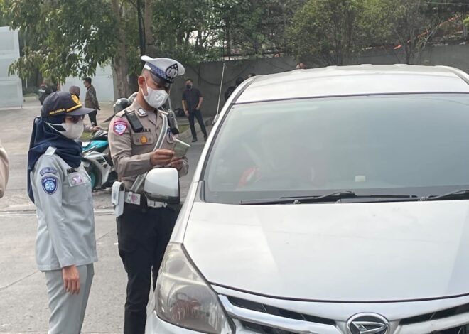 Jasa Raharja Bersama Tim Pembina Samsat Kabupaten Bandung II Soreang Gelar Operasi Gabungan di Area PT. Venamon Katapang Kabupaten Bandung