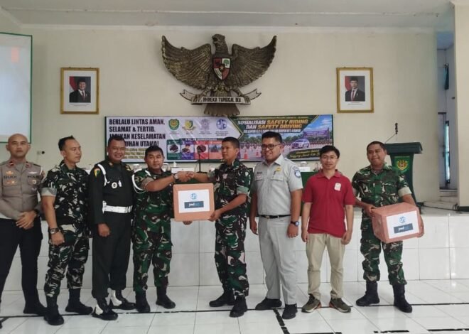 Jasa Raharja Cabang Tasikmalaya Perkuat Sinergi Keselamatan Bersama TNI AD di Ciamis melalui Sosialisasi Safety Riding dan Pelatihan PPGD