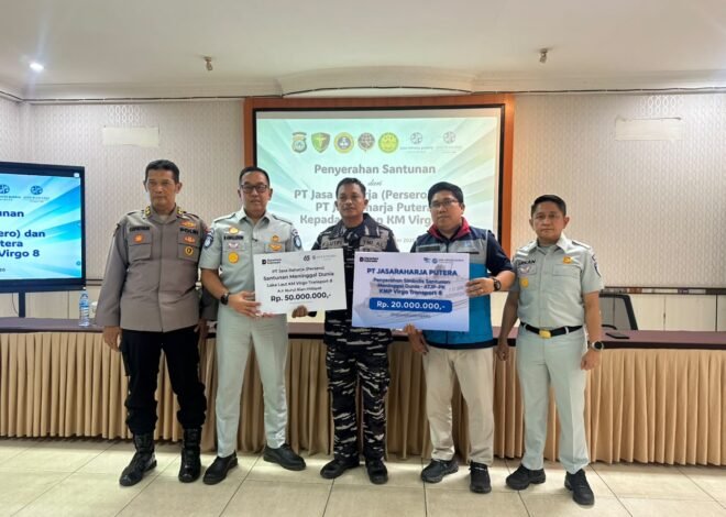 Jasaraharja Putera Serahkan Santunan bagi Keluarga ABK Korban KM Virgo Transport 8