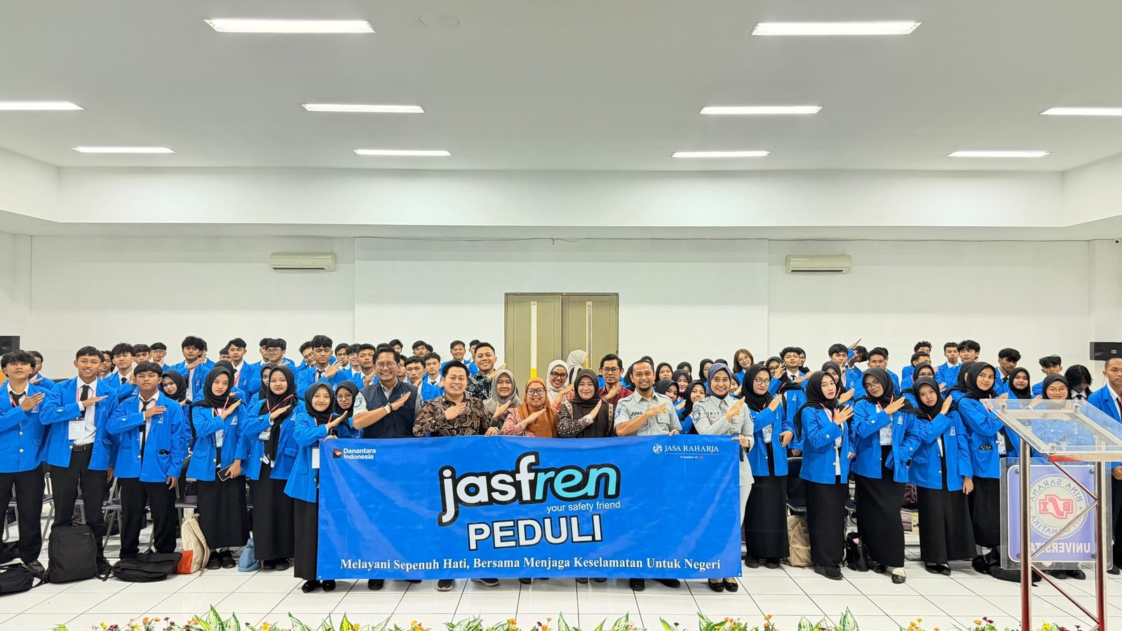 Jasa Raharja Sosialisasikan Keselamatan Transportasi kepada Mahasiswa Baru Universitas Bina Sarana Informatika Tasikmalaya