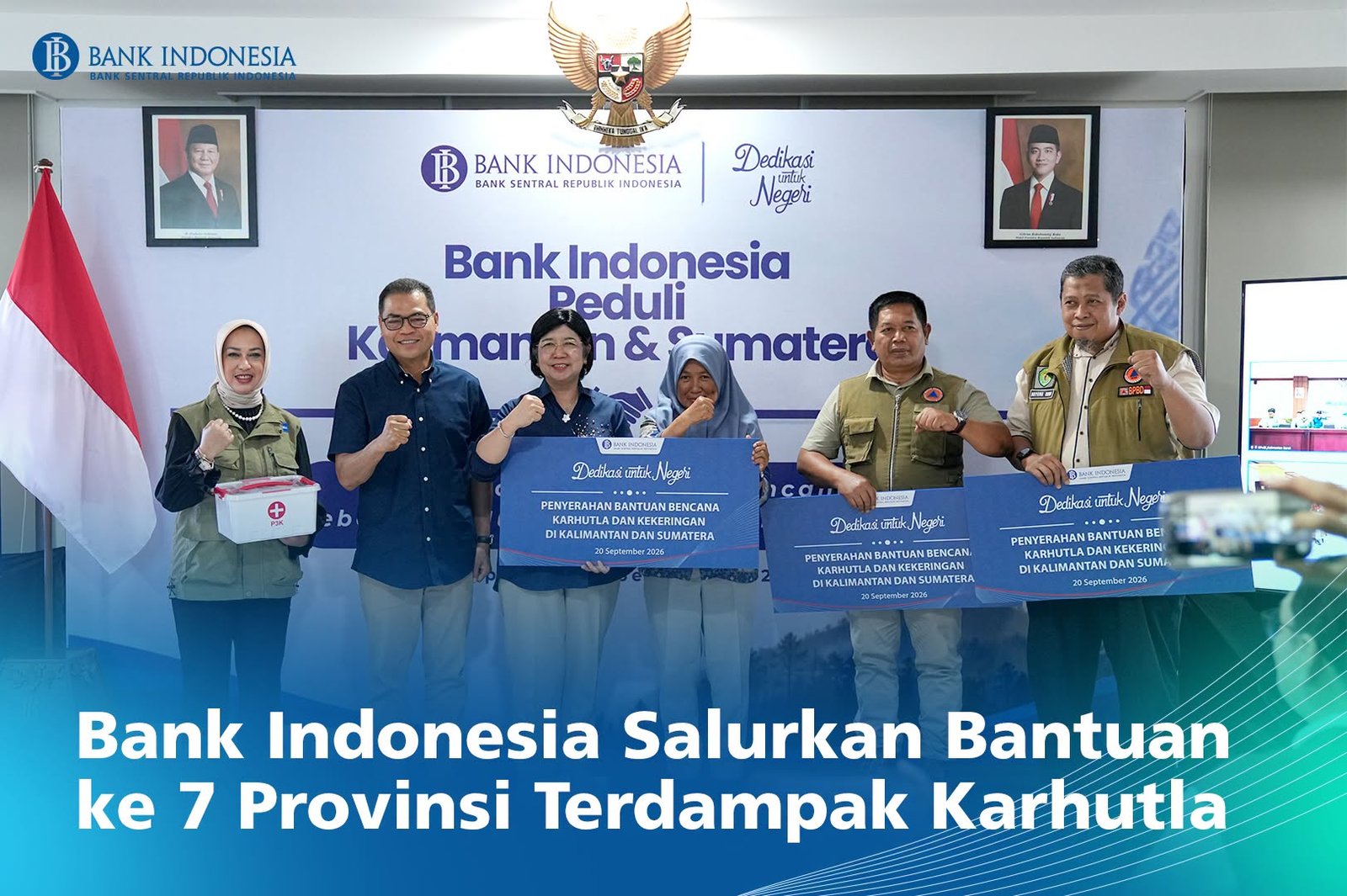 BI Kerahkan Bantuan dan Tenaga Kesehatan untuk Warga Terdampak Karhutla