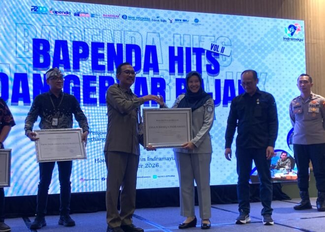 Jasa Raharja Indramayu Terima Penghargaan Dari bupati Indramayu Dalam Ajang Bapenda Hits Vol. II