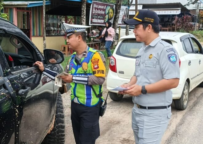 Jasa Raharja Sintang Ajak Masyarakat Nanga Pinoh Tertib Berlalu Lintas dan Manfaatkan Program Bebas Denda