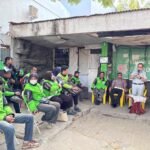 Jasa Raharja Sulawesi Tengah Sosialisasikan Keselamatan Berkendara kepada Pengemudi Ojek Online di Kota Palu