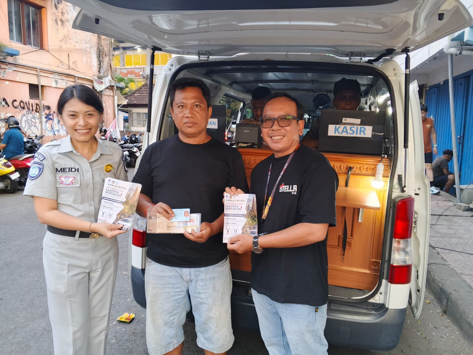 Saat Samling Berlangsung, Jasa Raharja Bawa Informasi Relaksasi PKB untuk Warga Klungkung