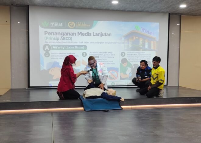 RS Melati Tangerang Tingkatkan Kesiapsiagaan Relawan Ambulans dan Komunitas Ojol dalam Penanganan Korban Kecelakaan Lalu Lintas