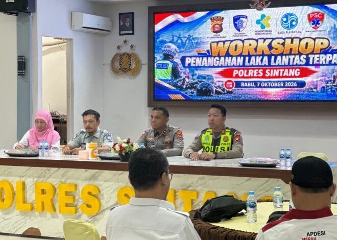 Jasa Raharja Sintang Dorong Keselamatan Lalu Lintas melalui Workshop Penanganan Laka Lantas Terpadu