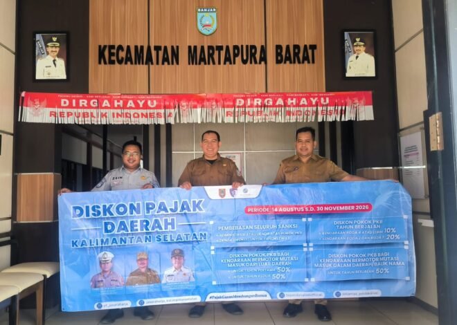 Tim Pembina Samsat Martapura Sasar Ruang Publik, Perluas Informasi Diskon Pajak 2026