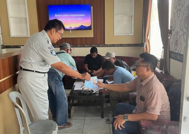Jasa Raharja Dorong Kepatuhan Pajak dan Keselamatan Berkendara di Simpang Pematang Mesuji