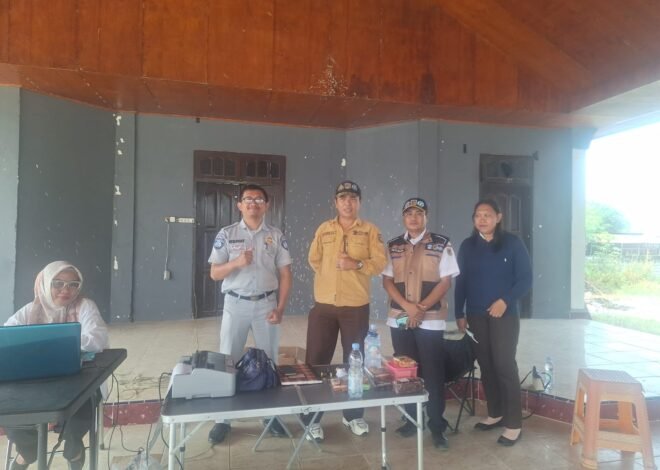 Jasa Raharja Bersama Tim Samsat Parigi Laksanakan Pelayanan Samsat Keliling di Kabupaten Parigi Moutong