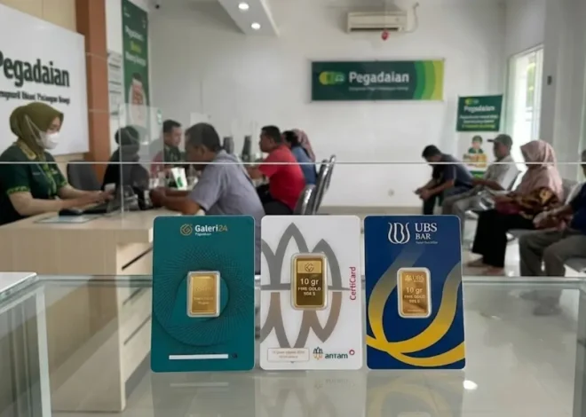 Harga Emas Pegadaian Hari Ini, Antam Rp2,609 Juta per Gram dan UBS Rp2,534 Juta