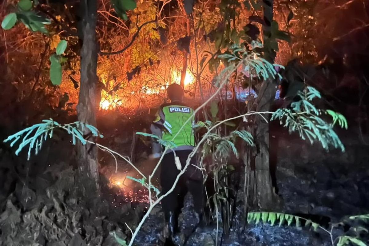 Kebakaran Lahan 1 Hektare di Kebumen Berhasil Dipadamkan Tim Gabungan