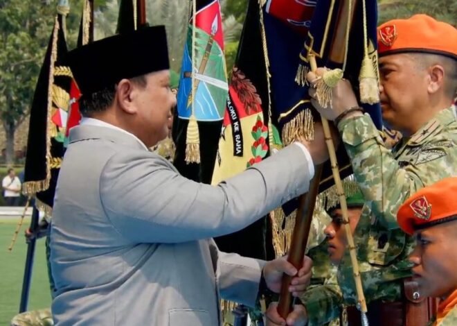 Prabowo Resmikan Enam Kodam Baru dalam HUT ke-81 TNI