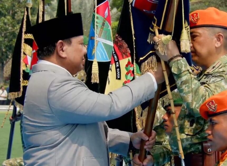 Prabowo Resmikan Enam Kodam Baru dalam HUT ke-81 TNI