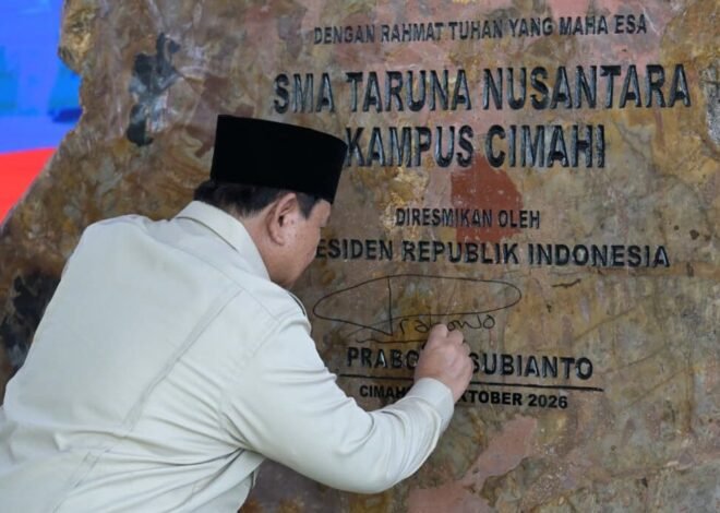 Kampus Baru Taruna Nusantara di Cimahi Diresmikan Prabowo, Berdiri di Lahan 30,2 Hektare