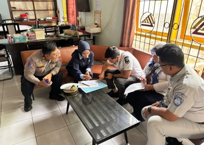 Samsat Ciamis Bersama Tim Pembina Laksanakan Penelusuran Kendaraan Wajib Pajak di Perusahaan Angkutan