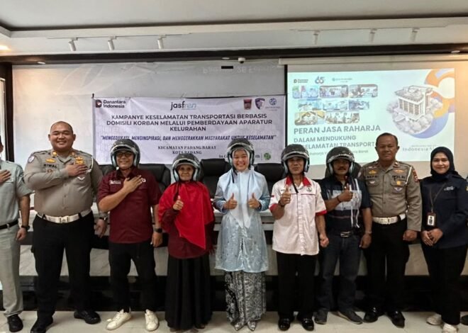 Jasa Raharja Sumbar Bersama Polresta Padang dan RS Hermina Edukasi Keselamatan Transportasi dan PPGD di Padang Barat