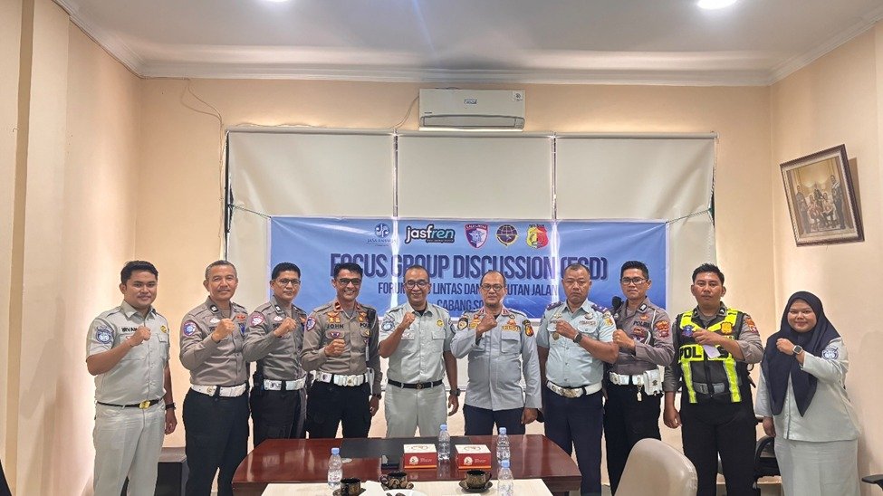 Jasa Raharja Sumbar Gelar FGD Bersama Dishub dan Kepolisian Bahas Keselamatan Lalu Lintas di Solok