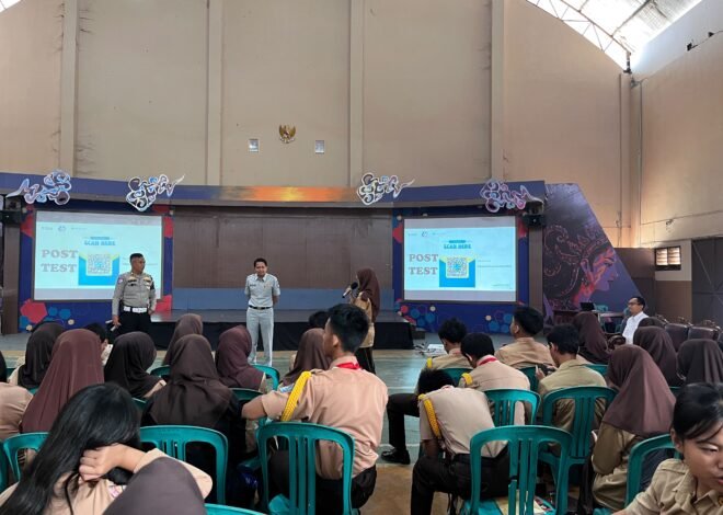 Jasa Raharja Sukabumi Bersama Satlantas Polres Sukabumi Kota Tingkatkan Kesadaran Keselamatan Berlalu Lintas di Kalangan Pelajar