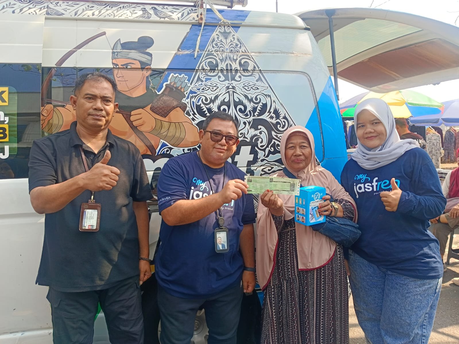 Jasa Raharja Tasikmalaya Bersama P3D Ciamis Hadirkan Samsat Keliling di CFD Taman BMX, Apresiasi Wajib Pajak Taat