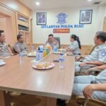 Perkuat Sinergi, Jasa Raharja Kanwil Riau Silaturahmi ke Dirlantas Polda Riau