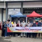 Jasa Raharja Sumbar Bagikan Masker dan Sosialisasikan Diskon Pajak Kendaraan Umum di Terminal Aur Kuning